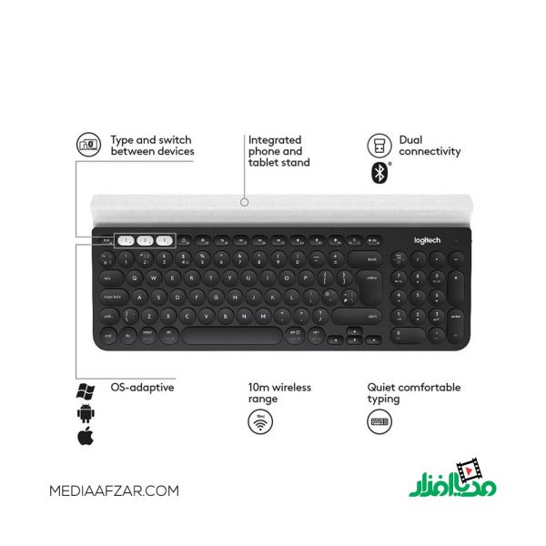 کیبورد بی‌سیم لاجیتک مدل Logitech K780