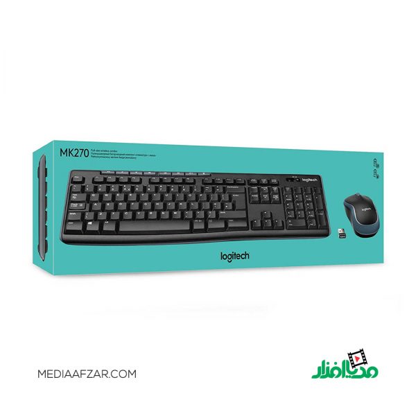 کیبورد و ماوس بی سیم لاجیتک مدل Logitech MK270
