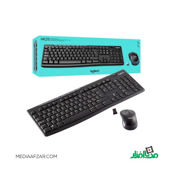 کیبورد و ماوس بی سیم لاجیتک مدل Logitech MK270