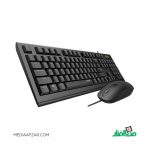 کیبورد و ماوس سیم دار رپو مدل Rapoo X120 pro