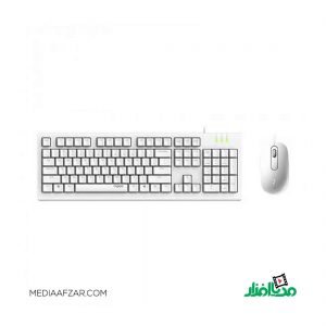 کیبورد و ماوس سیم دار رپو مدل Rapoo X120 pro