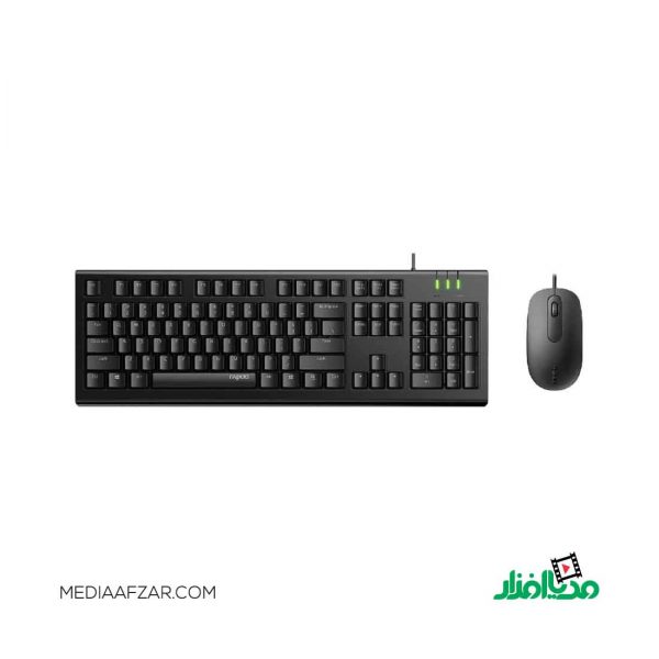 کیبورد و ماوس سیم دار رپو مدل Rapoo X120 pro