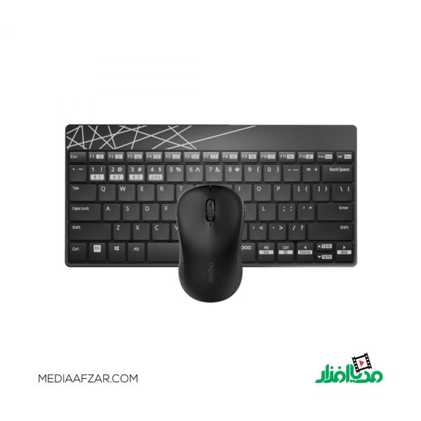 کیبورد و ماوس بی‌سیم رپو مدل Rapoo 8000M