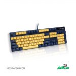 کیبورد گیمینگ رپو مدل Rapoo V500 Pro Yellow Blue