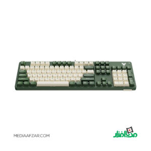 کیبورد گیمینگ رپو مدل Rapoo V500 Pro Beige Green