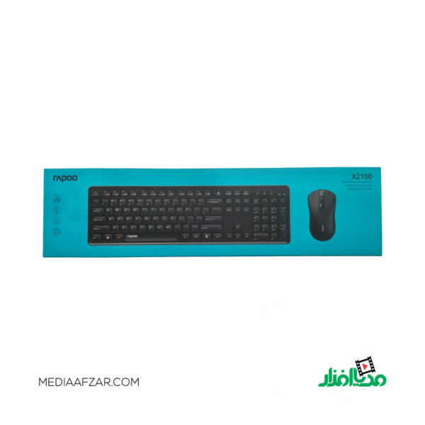 کیبورد و ماوس بی‌سیم رپو مدل Rapoo X2100