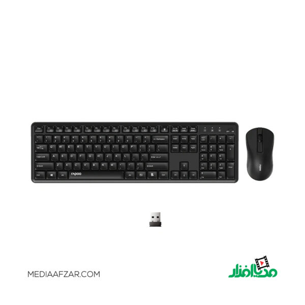 کیبورد و ماوس بی‌سیم رپو مدل Rapoo X2100